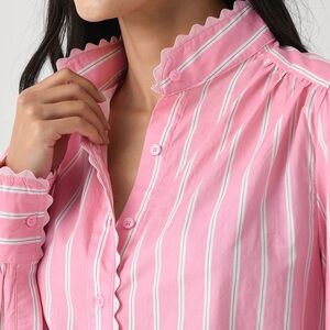 ECHE WOMEN'S STRIPED BLOUSE, NWT